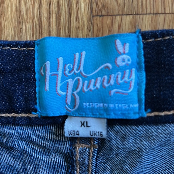 Hell bunny Denim Jumper Dress in size XL (Pinafore) - Picture 5 of 14